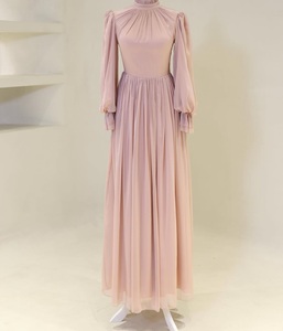 Robe de soirée de mariée en satin rose pâle sirène brodée de qualité supérieure, longueur au sol, sans bretelles, maille respirante, taille plus, soutien-gorge intégré - Product Image 1
