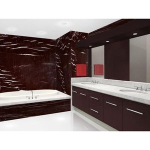 Dalle de marbre naturel en calcite rouge classique et carrelage poli Design moderne pour une utilisation au sol intérieur extérieur salle de bain cuisine - Product Image 2