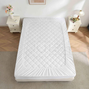 Terry Fabric Waterproof Fitted <b>Mattress</b> Protector Knitted Eco-Friendly Luxury Bed Mat for Home & Hotel Use - Product Image 5