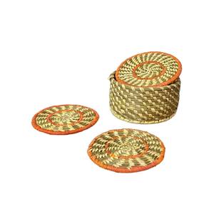 Acheter maison tissé rotin dessous de verre pour boisson froide et chaude qualité standard fait à la main tapis dessous de verre herbe de mer chargeur assiettes - Product Image 3