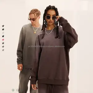 Nouvelle Arrivée : Sweat à Capuche Vintage de Haute Qualité, Col Rond, Délavé à l'Acide, Coupe Ample et Décontractée – Offre Spéciale - Product Image 2