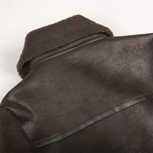 Chaqueta de cuero estilo motociclista con cuello y mangas largas para mujer, abrigo de cuero para otoño, nueva chaqueta con cremallera decorativa para mujer - Product Image 2