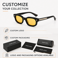 Lunettes de soleil Mellume Designer, charnières métalliques de haute qualité, polarisées, logo personnalisé, verres UV400, en acétate, vente en gros
