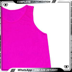 Gilet de football en polyester, meilleure vente, bon marché, gilet de football pour l'entraînement, bavoirs de football - Product Image 4