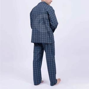 Recién llegado, vestido de noche de estilo Popular con botones para uso doméstico, conjunto de ropa de dormir transpirable para hombres - Product Image 3