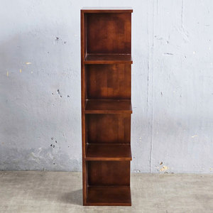 Modern 5-Tier Metal <b>Bookshelf</b> 30x30x120cm Rubber Wood for Living Room & Office KGT68001 - Product Image 6