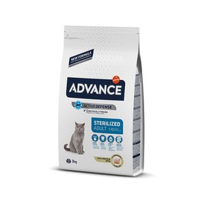 Gatto avanzato Sterılızed Hindili Kısırlastırılmış Kedi Maması 3 Kg
