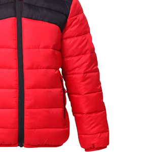 Chaqueta Reversible Unisex para Hombre y Mujer, Chaqueta de Invierno Resistente al Agua y al Viento, Color Rojo y Negro, con Cremallera, Talla Grande, Tejida e Impermeable - Product Image 4