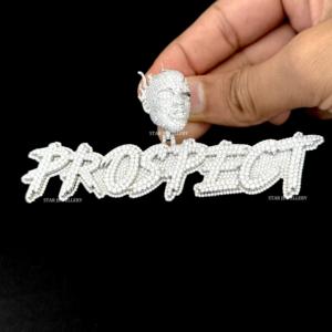 Pendentif personnalisé en or 10K plaqué or chrétien, serti de diamants naturels ronds taille brillant, style hip-hop, bijoux unisexe - Product Image 4