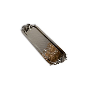 Nouveau plateau de service alimentaire en aluminium fait main tendance Vaisselle élégante pour le dessert au restaurant et le service au chocolat - Product Image 6