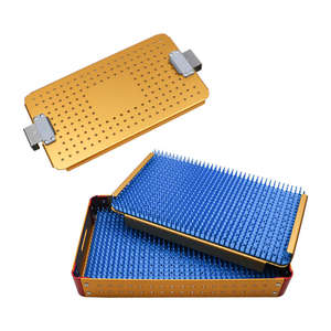 Boîte de stérilisation à double couche en alliage d'aluminium de haute qualité pour le stockage des instruments chirurgicaux et médicaux par MI - Product Image 2