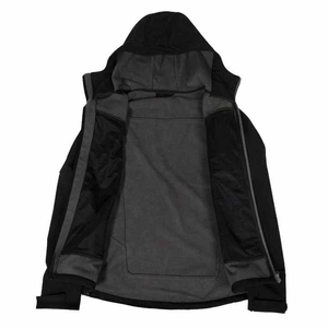 Veste coupe-vent personnalisée pour hommes de meilleure qualité en gros Veste coupe-vent à capuche en toile imperméable - Product Image 2