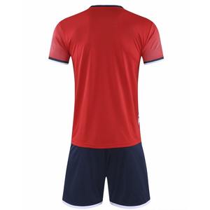 Diseño personalizado rojo blanco elegante equipo de fútbol uniformes de alta calidad de manga corta uniformes de fútbol de fábrica OEM kits de fútbol - Product Image 6
