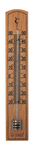 Thermomètre analogique en bois, intérieur et extérieur, Celsius (GSC 502065002) - Product Image 1