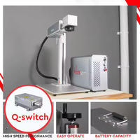 Wattsan Fl Tt 20W 30W 50W Fiber Laser Markering Machine Prijs Metalen Kunststof Met Roterende Graveur Voor Industriële Hobby Markering