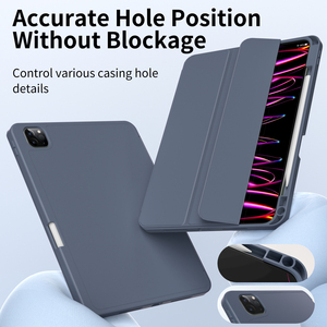 Portalápices incorporado Funda de cuero PU Funda inteligente Triple pliegue para Pro 11 Air 4/5 Generación pulgadas - Product Image 3