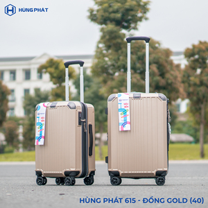 Bagages personnalisés à prix abordable ABS Pc 615 Bagages Accessoires assortis Valise Ensemble Double Roues Silencieuses Hung Phat Fabricant - Product Image 4