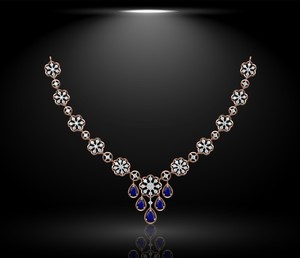 Lujo Miossanite diamante 10K 14K oro amarillo blanco cúbico Acero inoxidable conjuntos de joyas Boda nupcial collar pendiente para mujer - Product Image 3