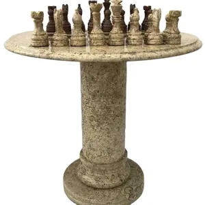 दौर संगमरमर शतरंज टेबल, बड़े संगमरमर शतरंज टेबल के साथ शतरंज टुकड़े, शतरंज टेबल पाकिस्तान व्यापार