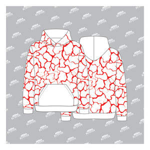 Sweat à Capuche de Luxe Surdimensionné 380Gsm Éponge Française Unisexe Poids Lourd Hip Hop Streetwear Vierge Imprimé Logo Personnalisé Hoodies Pour Hommes - Product Image 4