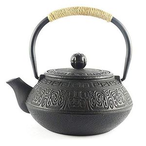 Tetera de Hierro Fundido con Infusor de Acero Inoxidable para Té de Hojas Sueltas y Bolsitas de Té, Apta para Estufa - Product Image 1