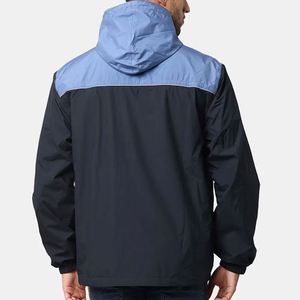 Veste coupe-vent à capuche avec logo sur le devant, taille plus, hiver, chaude, pour homme, style streetwear par Terzo Sports - Product Image 3