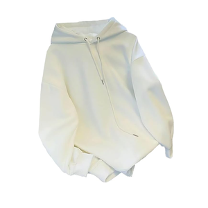 เสื้อสเวตเตอร์สวมหัวมีฮู้ดต่อต้านการหดตัวพิมพ์ดิจิตอลลายดีไซน์เนอร์ผ้าฝ้ายทรงหลวมขนาดใหญ่สำหรับผู้หญิง - Product Image 2