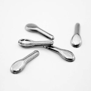 Cuchara de acero inoxidable de tamaño Mini, barra de acero inoxidable hecha a mano, cuchara de té y café para bebés, niños, cubiertos de acero inoxidable - Product Image 3