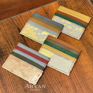 Carteras minimalistas de cuero reciclado para hombre y mujer, tarjetero de crédito, carteras portátiles de bolsillo frontal, las más baratas de fábrica al por mayor - Product Image 1