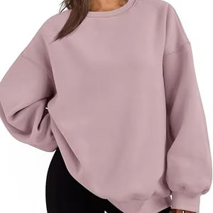 เสื้อสเวตเชิ้ตผู้หญิงแบบขายส่ง ทรงโอเวอร์ไซส์ เสื้อสเวตเชิ้ตแขนยาว น้ำหนักเบา สไตล์ลำลอง แฟชั่นฤดูใบไม้ร่วง - Product Image 1