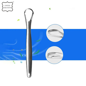 Custom Stainless Steel <b>Tongue</b> Scraper Reduce Bad Breath Oral Hygiene Teeth Care <b>Tongue</b> <b>Cleaner</b> for Adults - Product Image 5