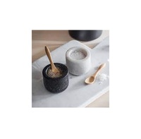 Bol à sel et à épices en marbre, vente en gros, mini taille, qualité supérieure, pierre noire et blanche, salière et poivrière en marbre