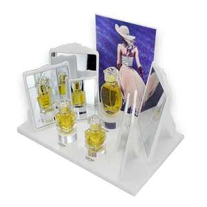 Artfulcosmos Acrylic <b>Perfume</b> Display Customized Size Freestanding Modern Desk Jewelry Display Clear Polished Plastic Shelf - Product Image 6