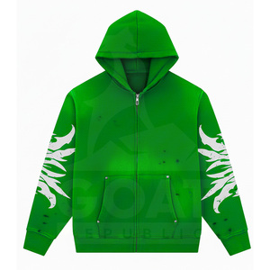 Sudadera con Capucha Desgastada y Lavada, Corte Regular, Estilo Urbano Vintage, Estampado Gráfico Personalizado, Invierno, Tinte Liso, Hip Hop, Y2k - Product Image 6
