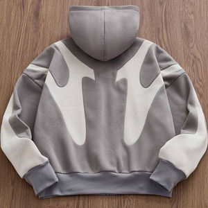 Sudadera con Capucha Holgada de Punto Informal para Hombre, Ropa Personalizada al por Mayor del Mejor Proveedor, Sudadera con Capucha Extra Grande con Cremallera para Hombre - Product Image 2