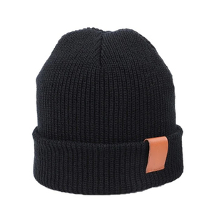 Gorro de calavera de poliéster elástico personalizado, gorro deportivo para correr de Color sólido personalizado con logotipo personalizado - Product Image 3