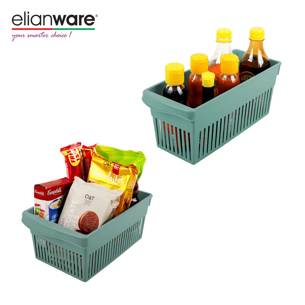 Elianware New Design Multipurpose Household Stackable Rectangular Storage Basket Medical Pharmacy Storage Box