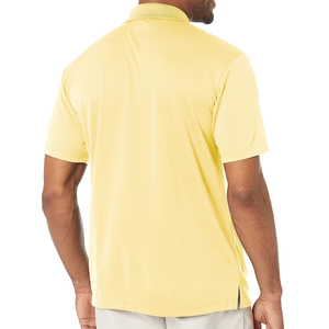 Golf de alta calidad para hombres para camisas hecho a medida al por mayor nuevo diseño patrón sólido que absorbe la humedad poliéster tejido deportivo - Product Image 4