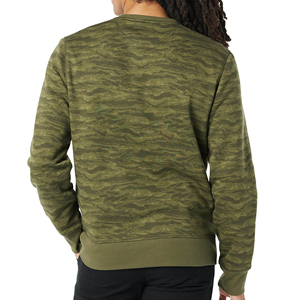 Hot Sale Plus Size <b>Men's</b> Winter Puffer Sweatshirt Long Sleeve Crewneck Quick Dry Pullover <b>Hoodie</b> Zipper Embossed Logo Custom - Product Image 4
