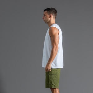 เสื้อกล้ามผู้ชายแขนกุดผ้าฝ้ายใส่สบายเสื้อออกกำลังกายเสื้อเพาะกาย - Product Image 2