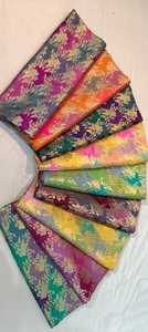 Tissus de robe de mariée en jacquard de soie brodée légère sur mesure, à rayures, multicolores, pour les créateurs de vêtements, revente - Product Image 5