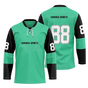 Camiseta y camiseta de hockey sobre hielo con diferentes nombres y números de jugadores de alta calidad - Product Image 1