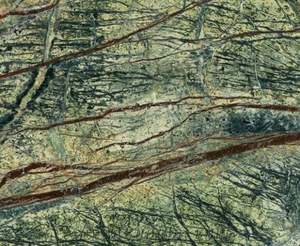 แผ่นหินอ่อนแคลไซต์สีเขียวป่าฝนที่ทันสมัยพื้นผิวขัดเงาสำหรับเคาน์เตอร์ห้องครัวและโรงแรม - Product Image 2