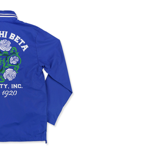 Chaqueta cortavientos azul real Zeta Phi Beta con letras griegas bordadas Sorority Greek Life Apparel Chaqueta ligera personalizada - Product Image 3