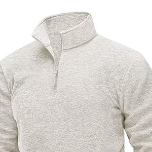 เสื้อมีฮู้ดสำหรับผู้ชายแบบปรับแต่งได้เสื้อแจ็กเก็ตแบบมีซิปสำหรับใส่ทำงานครึ่งหนึ่งทำจากผ้าฝ้ายเนื้อ100% โอเวอร์ไซส์ - Product Image 6