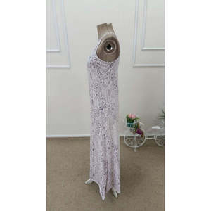 Vestido Maxi de Punto sin Mangas con Cuello Halter y Detalle de Hombro Descubierto para Mujer, Estilo Casual de Verano, Marca Jane's - Product Image 5