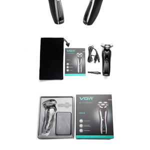 Afeitadora Eléctrica Recargable por USB, Cabezal Rotatorio de Tres Cuchillas, Negra, Resistente al Agua IPX7, Lavable, Afeitado Corporal Completo, Repuesto - Product Image 1