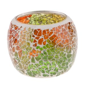 Bougie Votive en verre coloré avec finition en mosaïque, idéale pour la décoration de Table de fête, le dîner nocturne, porte-bougie en T - Product Image 3