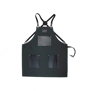 Delantal de cocina profesional, delantales de lona a prueba de aceite con Bolsillo grande para hombres y mujeres, delantal de trabajo de Chef para parrilla, restaurante, Bar - Product Image 3