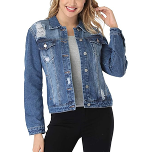 Chaqueta Vaquera Casual y Elegante para Mujer con Detalle de Botones, Prenda Exterior Ecológica y Resistente al Viento, para Uso Diario en Invierno - Product Image 5